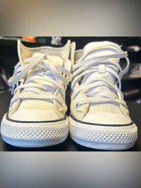 Converse Kids White Canvas High-Top Sneakers